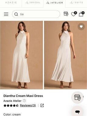 Diantha Cream Maxi Dress